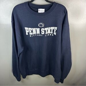 Champion Penn State Nittany Lions University Navy Crewneck Sweatshirt Size XL